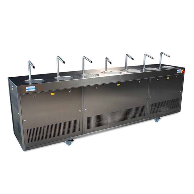 Tempéreuse - Bar à chocolat (6 cuves) | LCM BAR CHOC